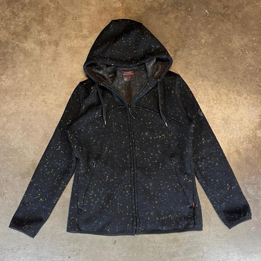Mammut black speckled zip up hoodie   Women's Size Medium